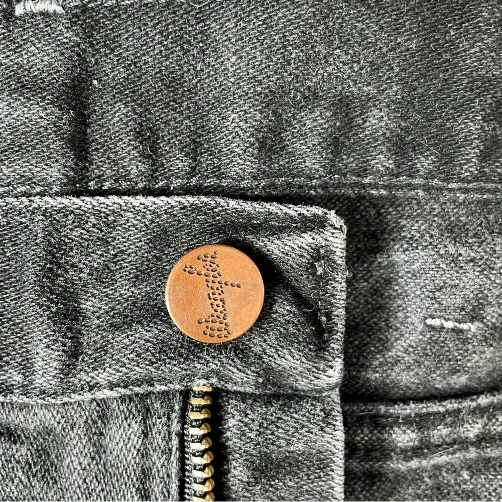 Vintage Wrangler Black Jeans Denim Pants Sz 29 x 30 Retro Cowboy Western - Picture 5 of 14